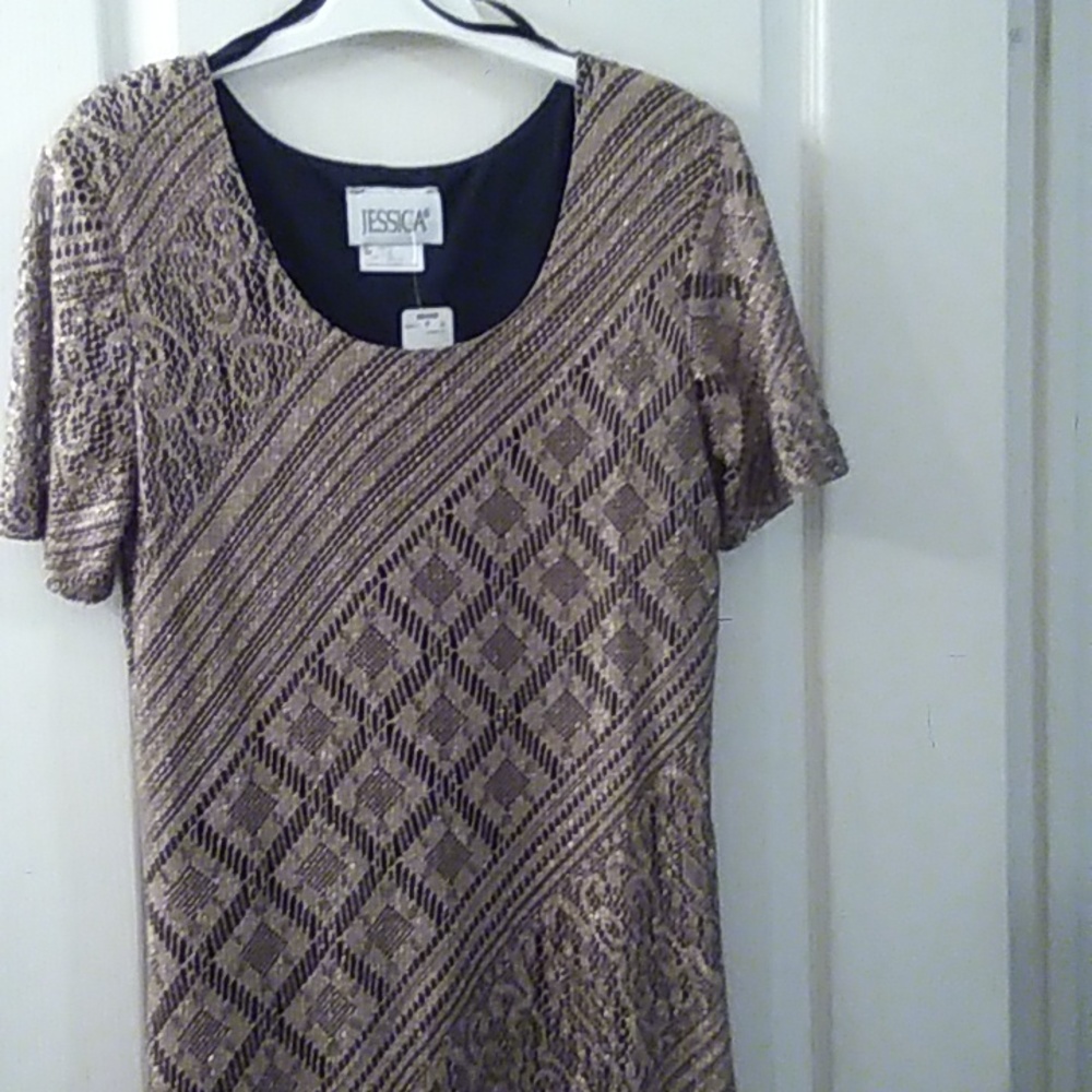Ladies Gold Color Dress